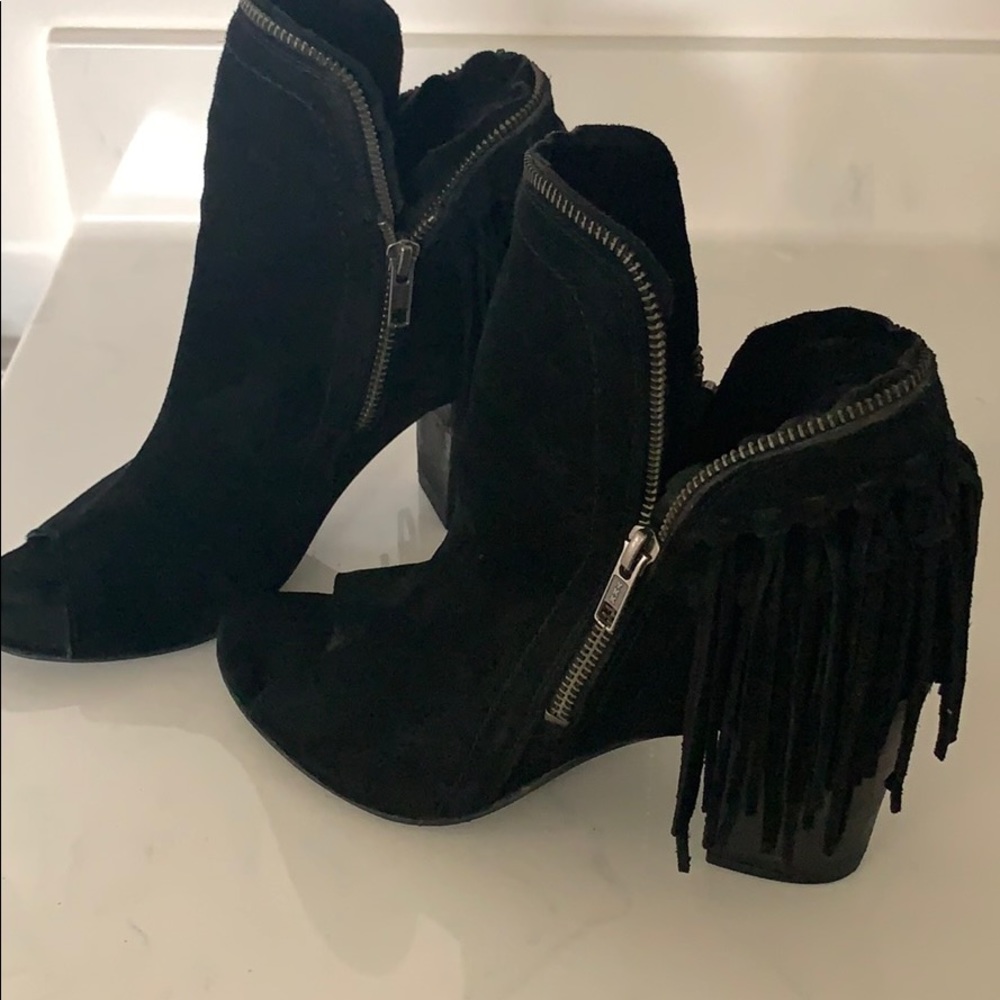 Fun fringe booties